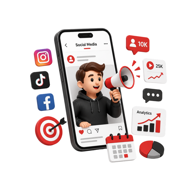 Social Media Management illustration